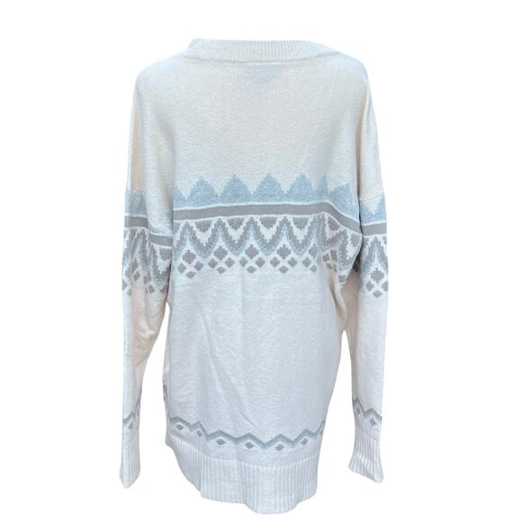 Loft Outlet  Fair Isle Sweater Nordic Cabincore Winter Knit Pullover Sz XL - Picture 3 of 8